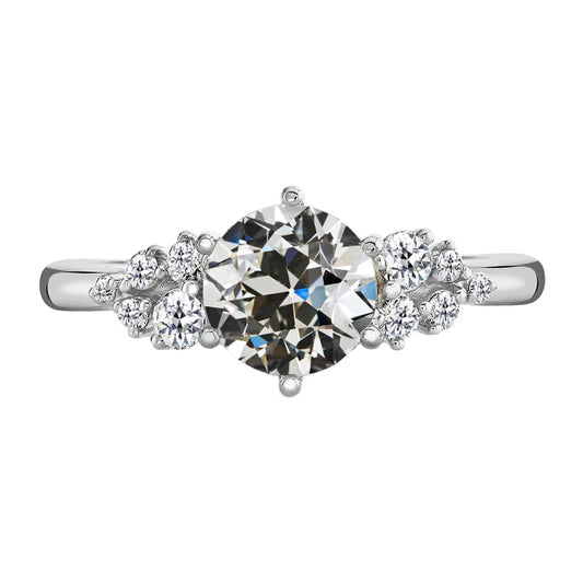 Premium Brilliant Diamond Bridal Ring 2 ct – main view