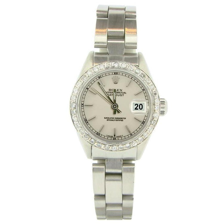 Stick Dial Diamond Bezel Ladies Watch