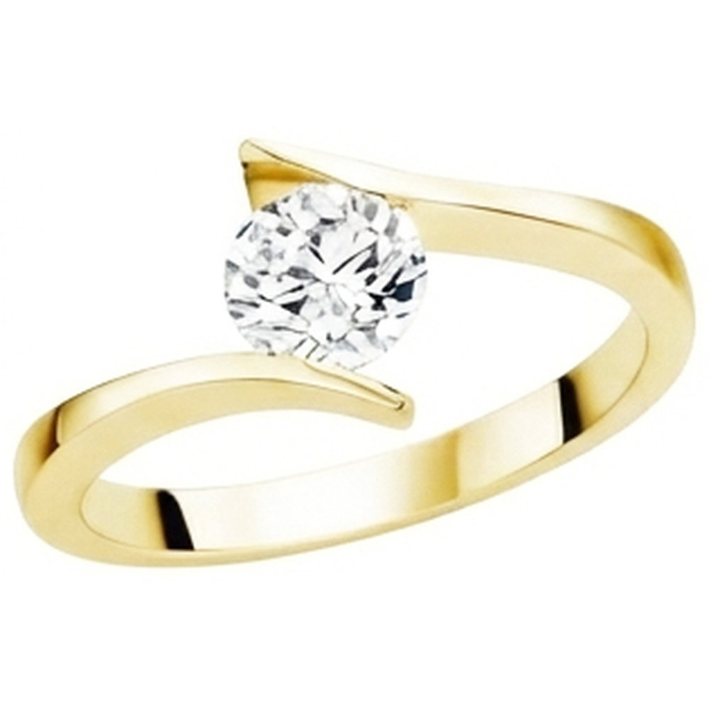 Solitaire 1 Carat Round Real Natural Earth Mined Diamond Anniversary Ring New