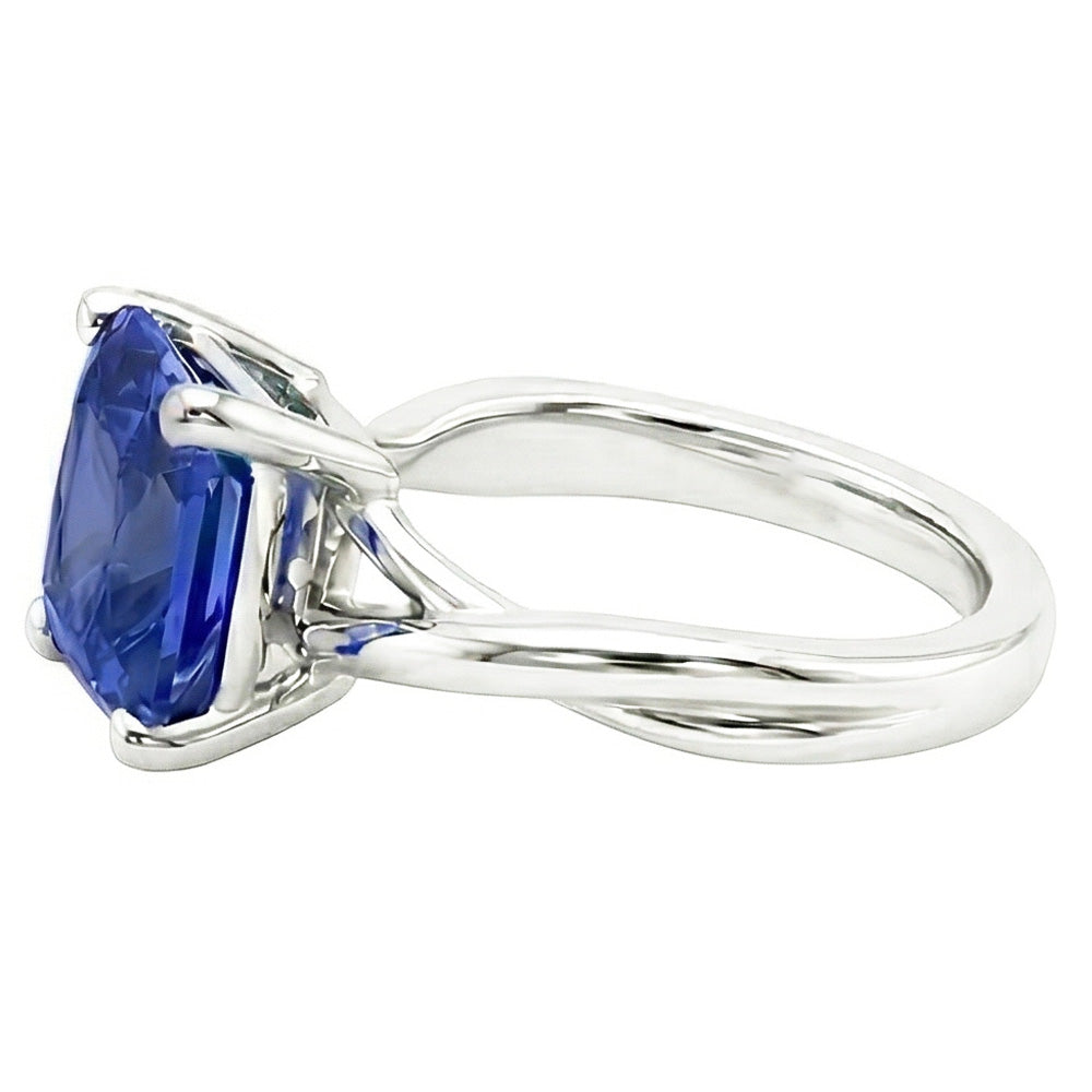 Solitaire 3 Carat Sapphire Engagement Ring