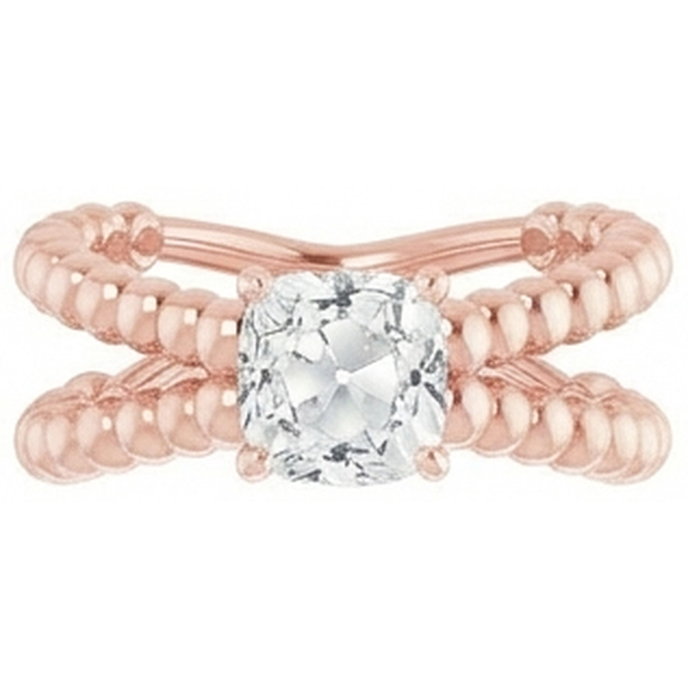 natural round diamond 3.50ct ring close up detail