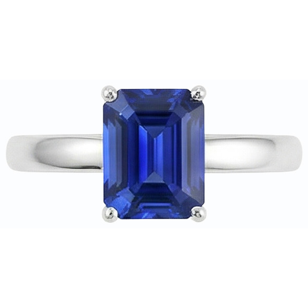 natural emerald sapphire 1.50ct ring close up detail