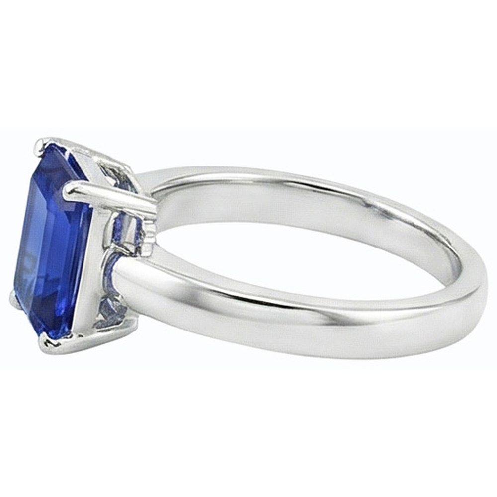 natural emerald sapphire 1.50ct ring top view