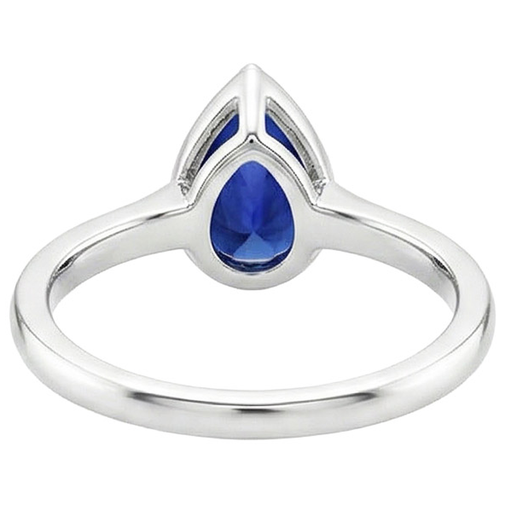 natural pear sapphire 2.50ct watch side angle