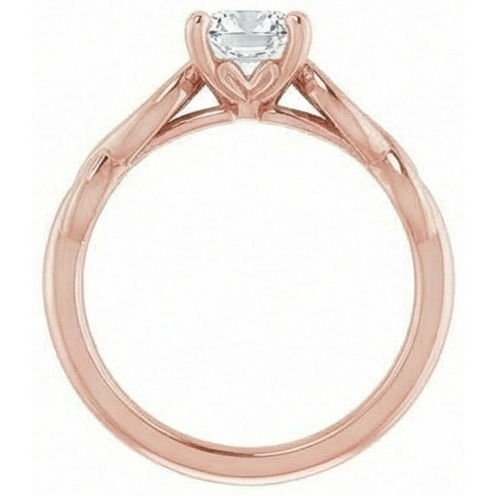 Solitaire Genuine Cushion Old Mine Cut Natural Earth Mined Diamond ( Not Lab Grown ) Ring Infinity Style 3 Carats