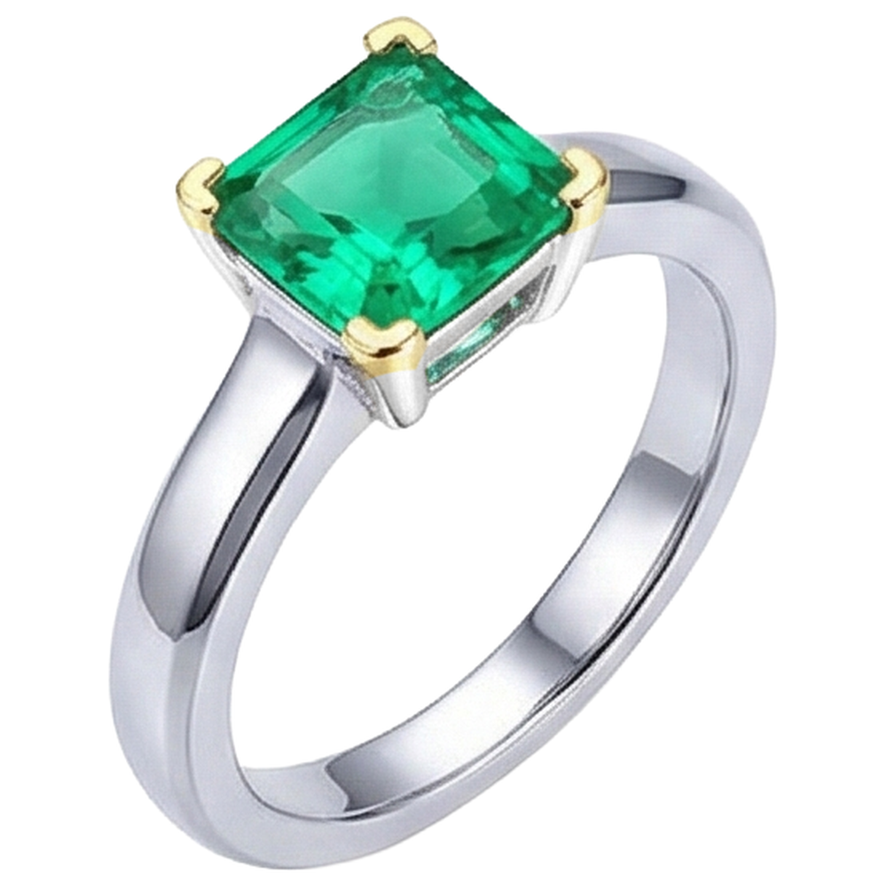 Brilliant Precious Stone Ring 2.50 ct – side view