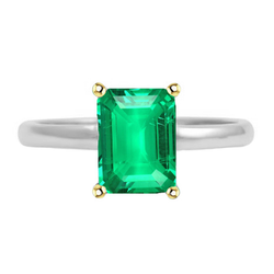 Luxurious GIA-Certified Fine Emerald Colored Stone Ring – 3.50