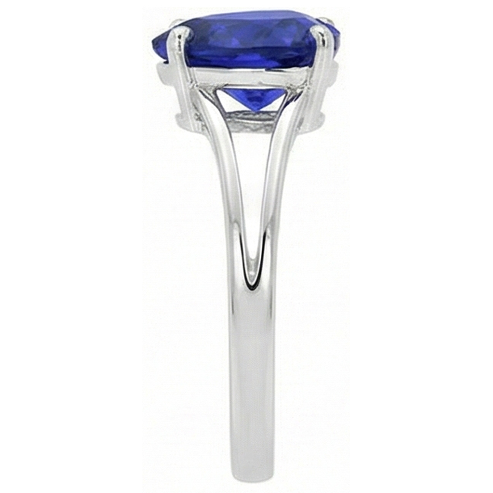 natural heart sapphire 2.50ct ring top view
