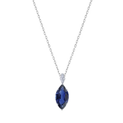 Real Cornflower Blue Sapphire Gemstone Pendant 1.25 ct – 14K