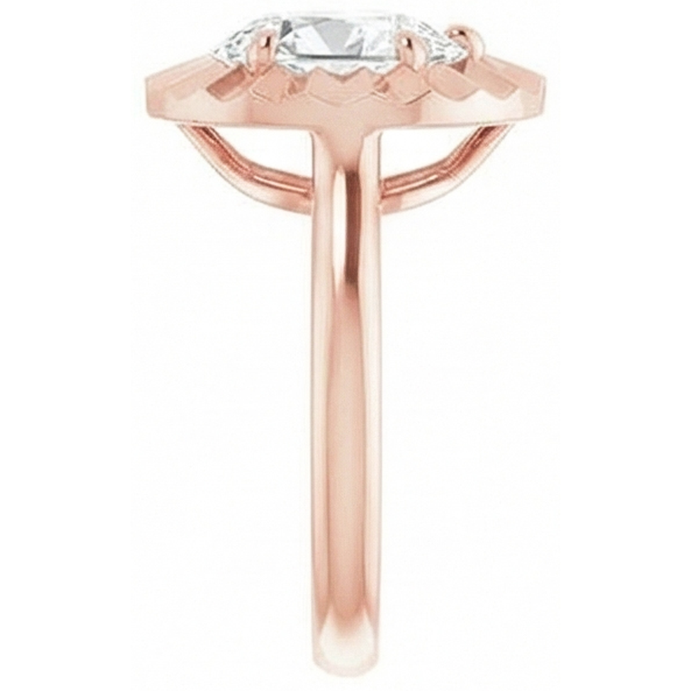 natural pear diamond 2.15ct ring close up detail
