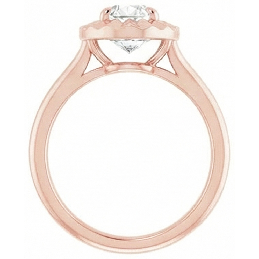 natural pear diamond 2.15ct ring top view
