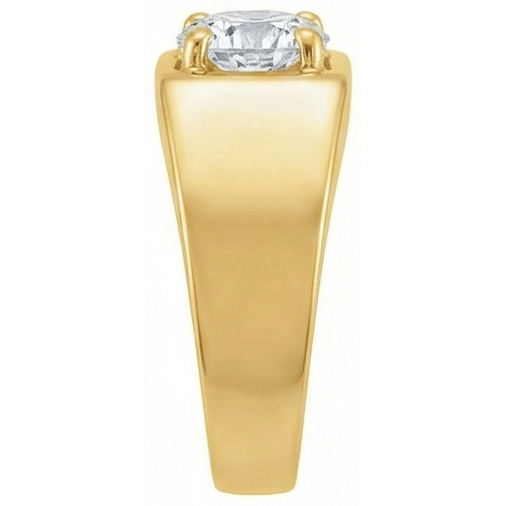 Solitaire Old Mine Round Cut Natural Diamond Ring 1.50 Carats White Gold 14K