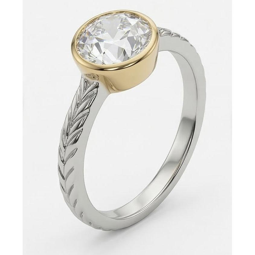natural round diamond 1.50ct watch side angle