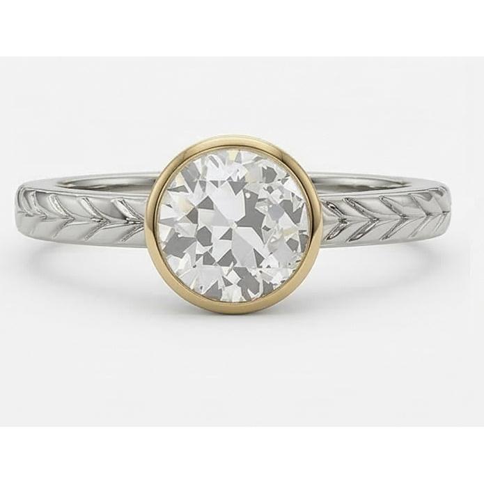 natural round diamond 1.50ct watch close up detail