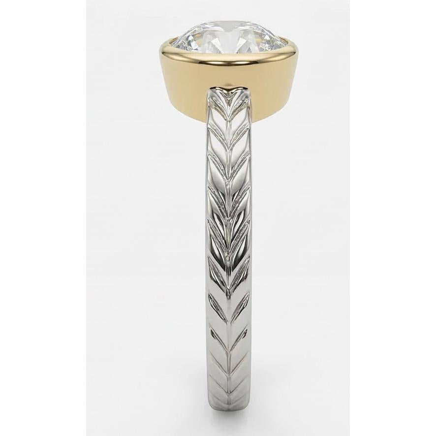 natural round diamond 1.50ct watch top view