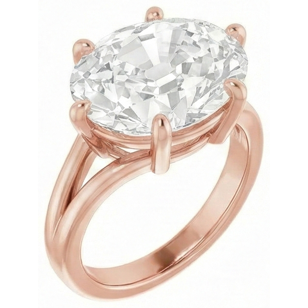 Elegant Solitaire Ring 8.50 ct – front view