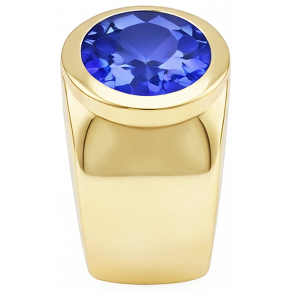 Solitaire Oval Tanzanite 2 Carat Ring Gemstone Jewelry