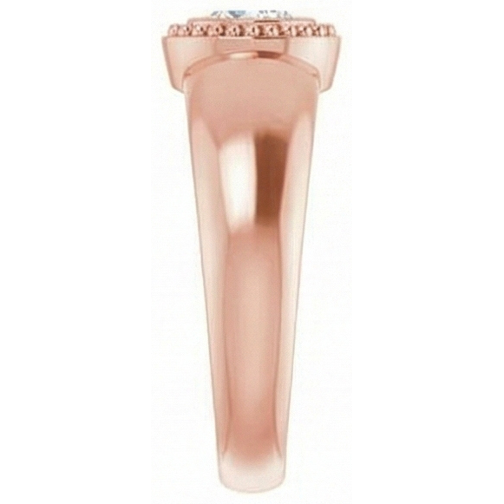 natural pear diamond 1ct watch profile view