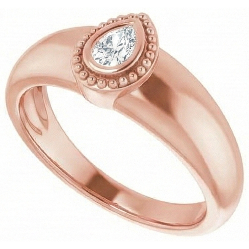 natural pear diamond 1ct watch side angle