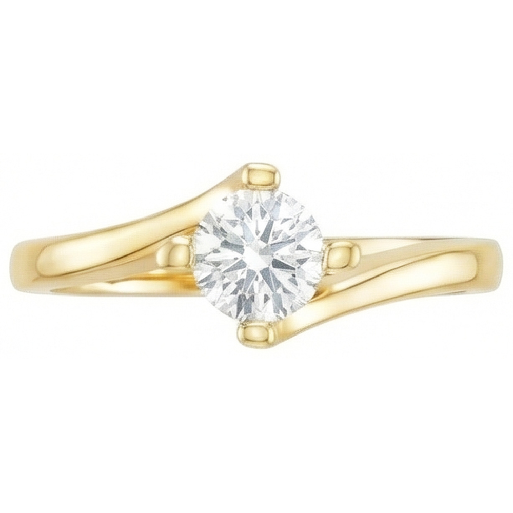 Solitaire Real 1.75 Carat Natural Earth Mined Diamond ( Not Lab Grown ) Wedding Ring Yellow Gold 14K