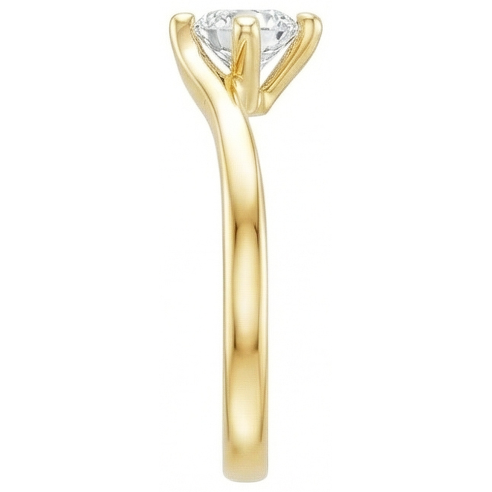 Solitaire Real 1.75 Carat Natural Earth Mined Diamond ( Not Lab Grown ) Wedding Ring Yellow Gold 14K
