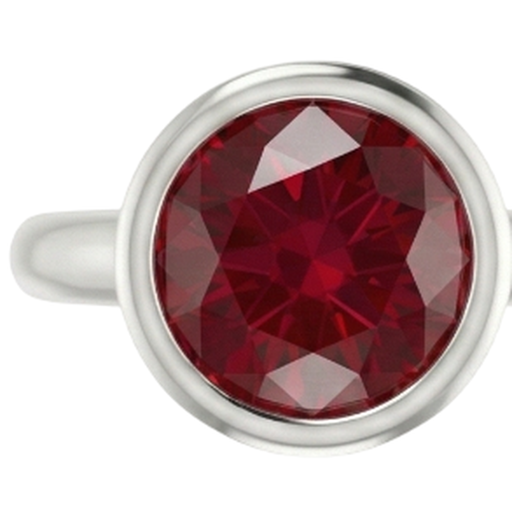 Solitaire Ring 0.75 Carats Burmese Ruby Ladies Jewelry New