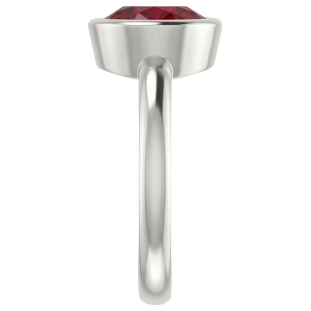 Solitaire Ring 0.75 Carats Burmese Ruby Ladies Jewelry New
