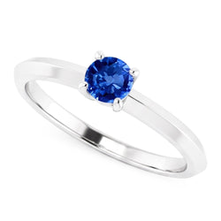Solitaire Ring 1.25 Carats White Gold 14K