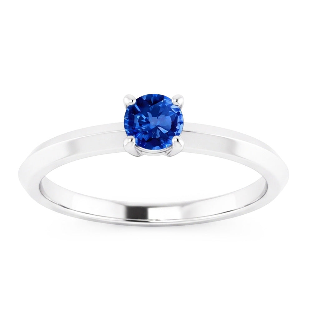 Solitaire Ring 1.25 Carats White Gold 14K
