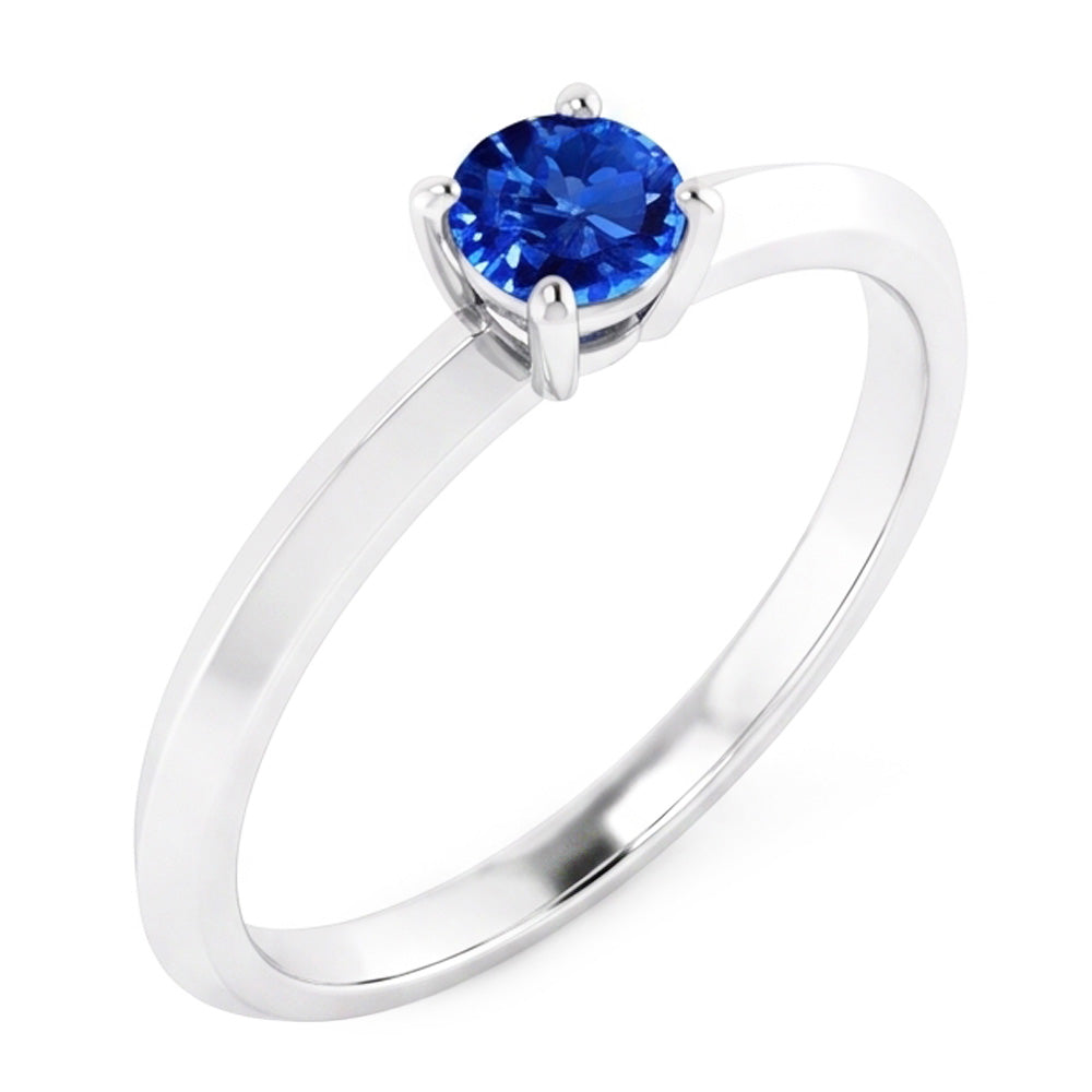 Solitaire Ring 1.25 Carats White Gold 14K