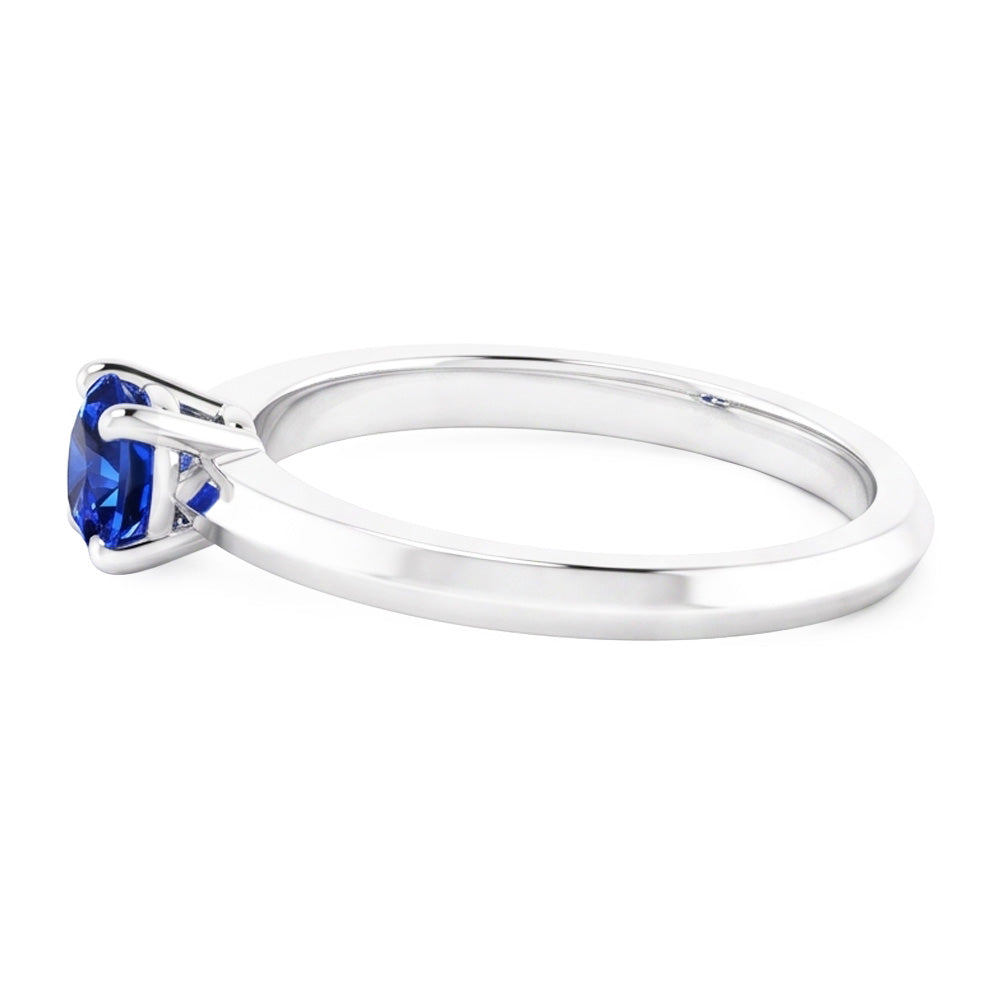 Solitaire Ring 1.25 Carats White Gold 14K
