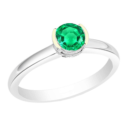 Artisan Colored Stone Ring with GIA-Certified Emerald – 1.50 ct