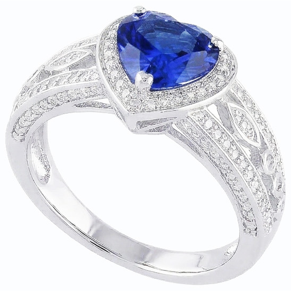 natural heart sapphire 2ct ring side angle