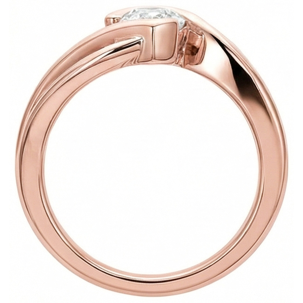 natural pear diamond 2.25ct ring on white background