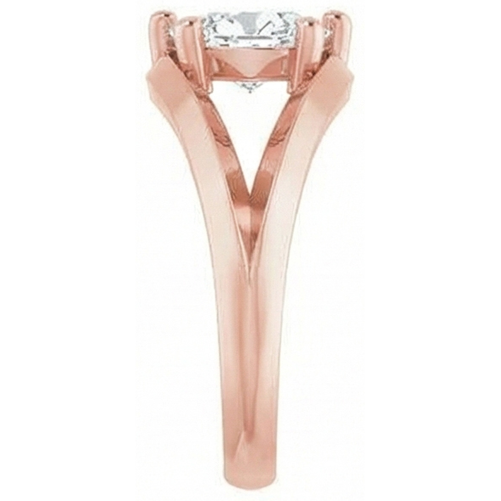 natural pear diamond 1.50ct ring top view