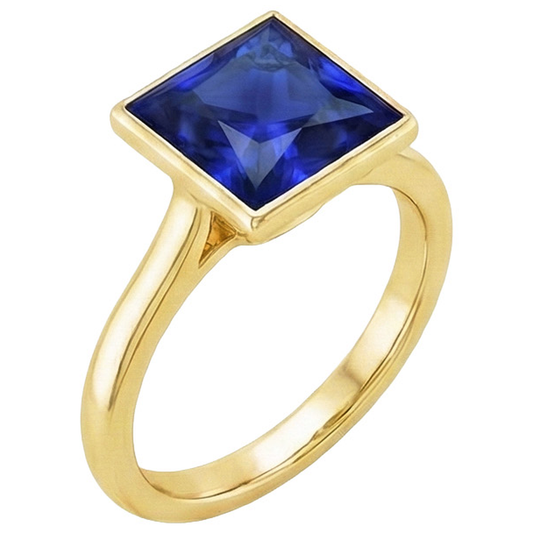 natural princess sapphire 5ct watch side angle