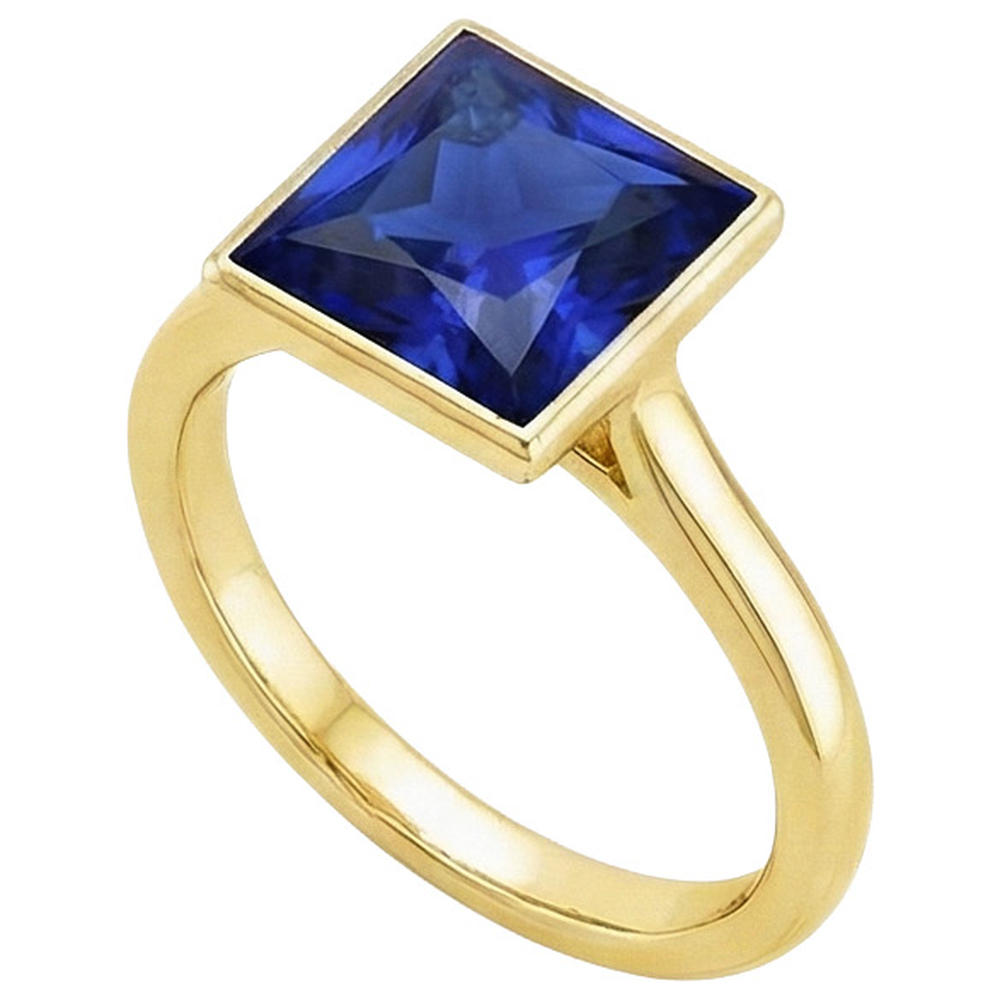 natural princess sapphire 5ct watch close up detail