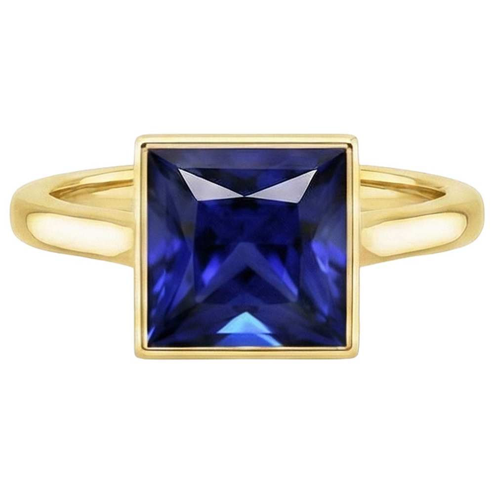 natural princess sapphire 5ct watch profile view