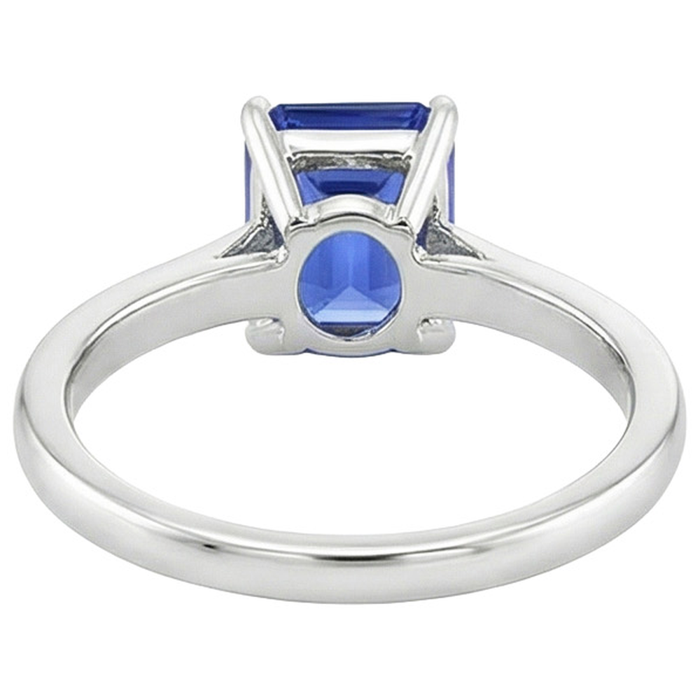 natural emerald sapphire 3ct ring side angle