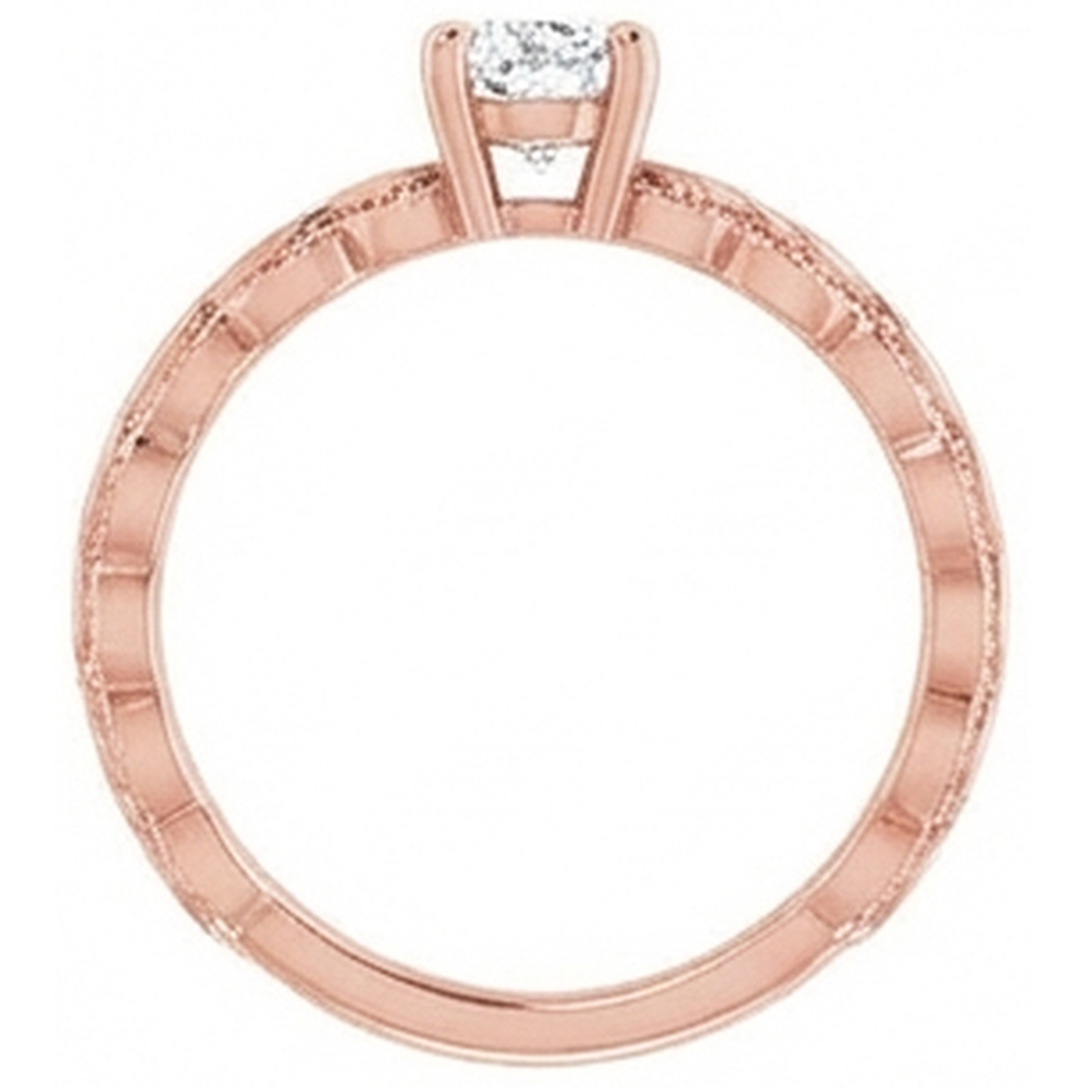 Solitaire Ring Real Pear Old Miner Natural Earth Mined Diamond ( Not Lab Grown ) 1.50 Carats Rose Gold Jewelry