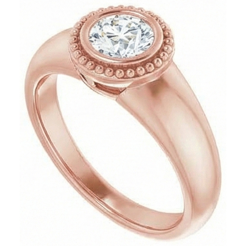 natural round diamond 2ct watch top view