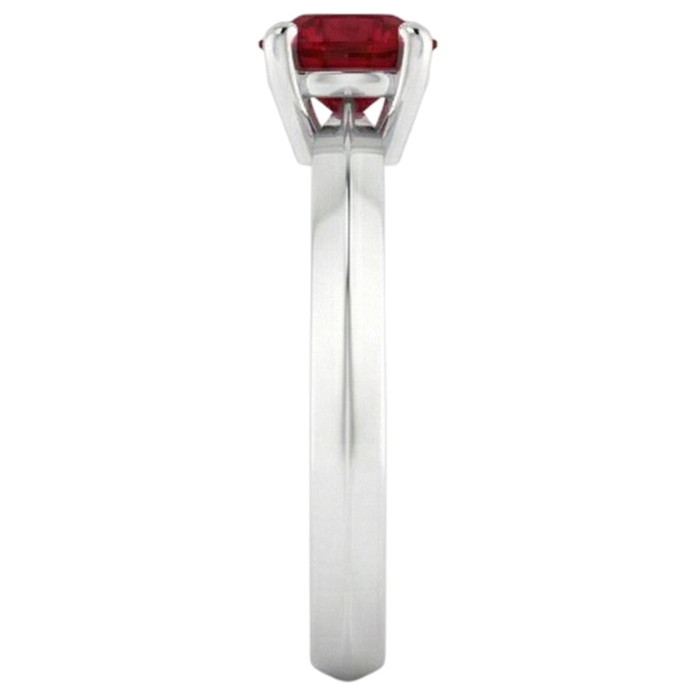 Solitaire Ruby Ring 1.25 Carats 4 Prong Setting Jewelry New