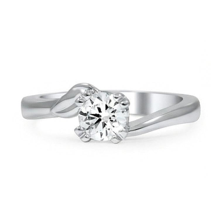 Solitaire Sparkling 1.50 Carats Round Cut Natural Earth Mined Diamond Wedding Ring
