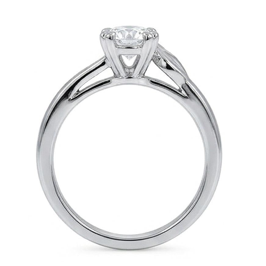 Solitaire Sparkling 1.50 Carats Round Cut Natural Earth Mined Diamond Wedding Ring