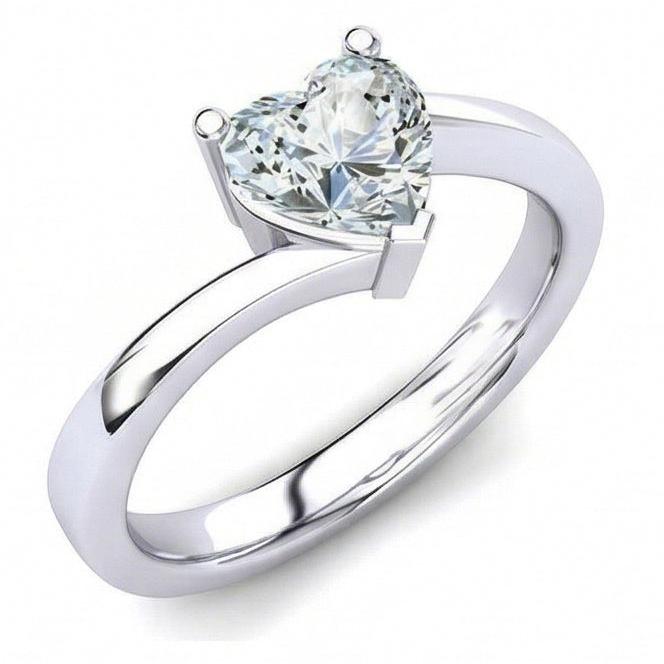 natural heart diamond 1.75ct ring side angle