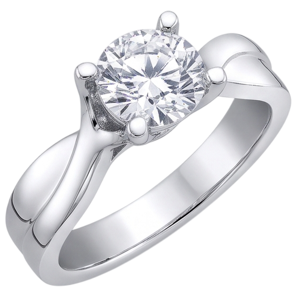 Solitaire Sparkling Real 2.25 Carat Natural Earth Mined Diamond ( Not Lab Grown ) Engagement Ring Gold White