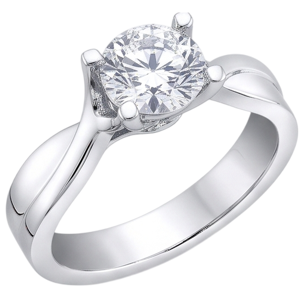 Solitaire Sparkling Real 2.25 Carat Natural Earth Mined Diamond ( Not Lab Grown ) Engagement Ring Gold White