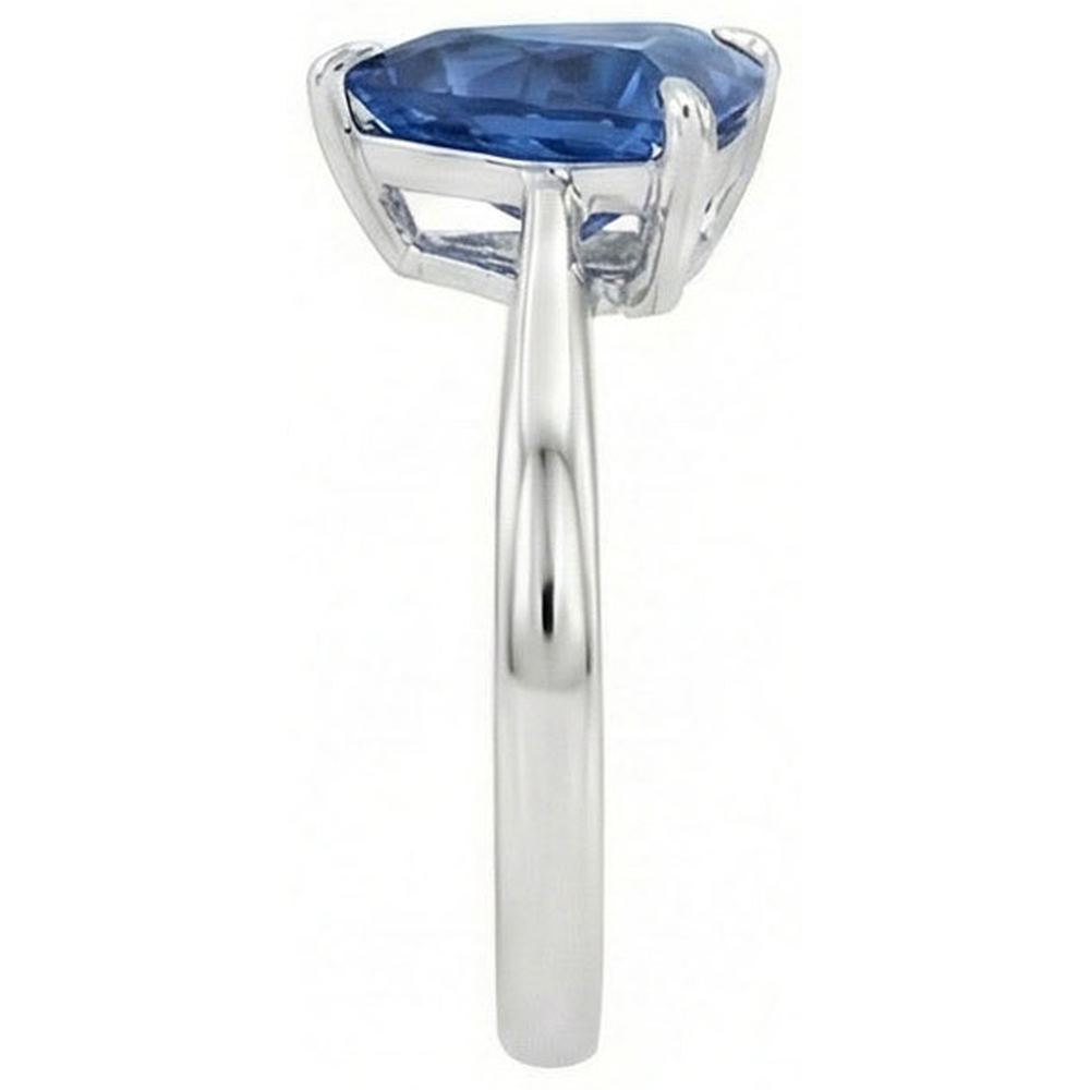 Solitaire Trillion Deep Blue Sapphire 1.50 Carats Prong Set Jewelry