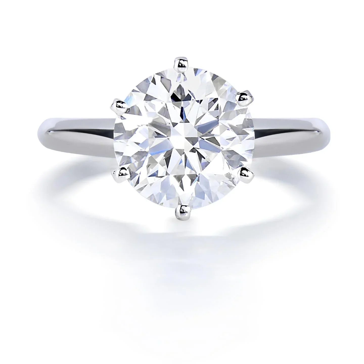 Solitaire 1.50 Carat Women Natural Earth Mined Diamond Wedding Ring White Gold 14K