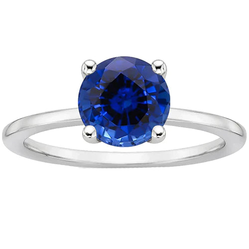 Solitaire 2.5 Carat Sapphire Ring